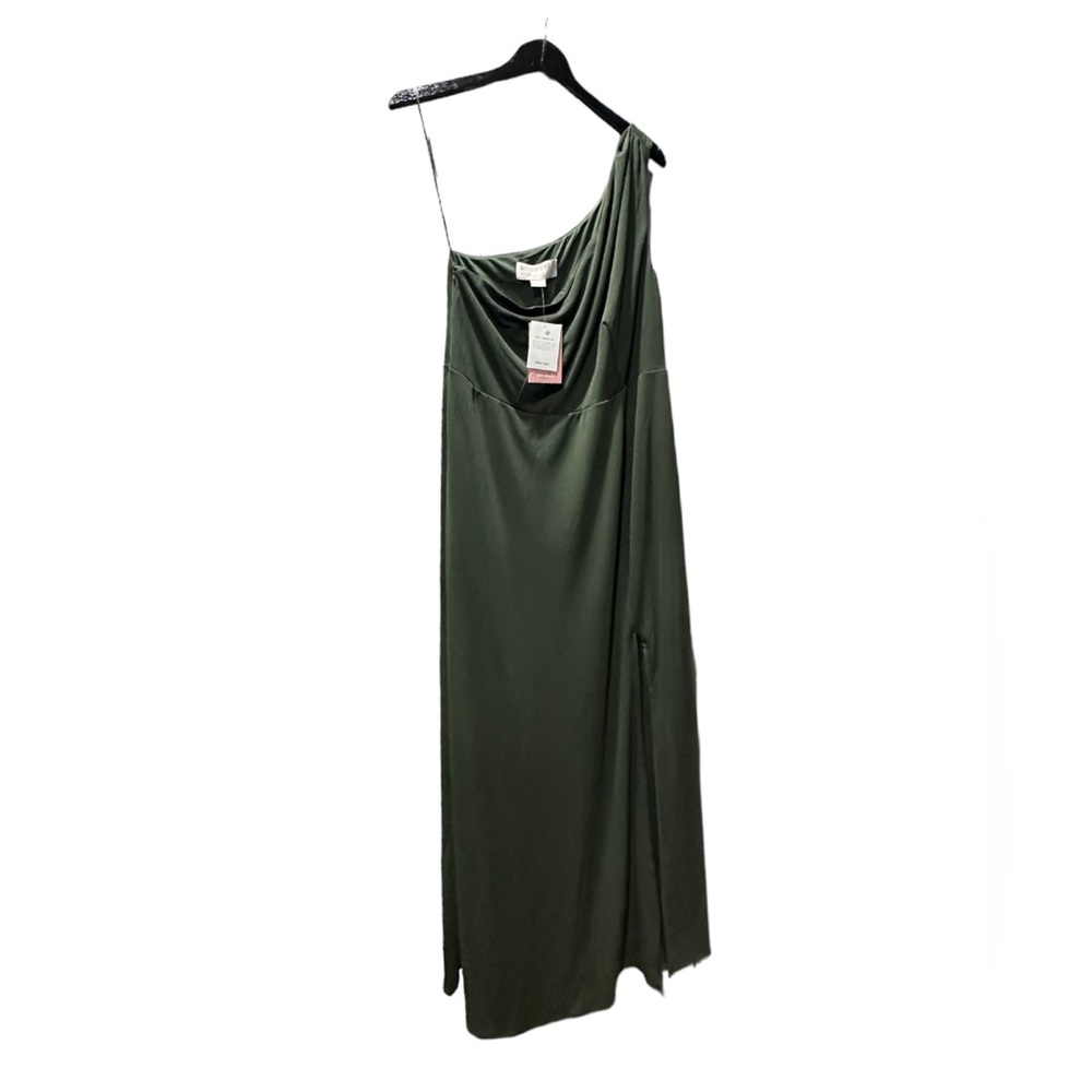 🎉HP🎉 Birdy Grey KIRA DRESS CREPE OLIVE CURVE 2X NEW NWT BRIDESMAID WEDDING - Picture 3 of 5